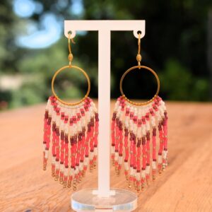Boucles d'oreilles franges Venus